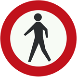عبور عابر پیاده ممنوع