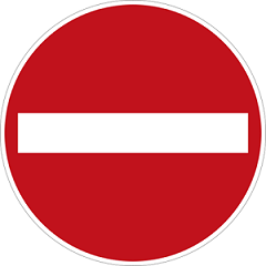 تابلوی ورود ممنوع