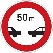 رعایت فاصله کمتر از 50 متر ممنوع